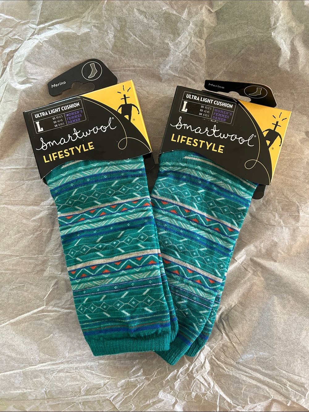 Smartwool Women’s Ultra Light Cushion Socks - Large - 2 pack